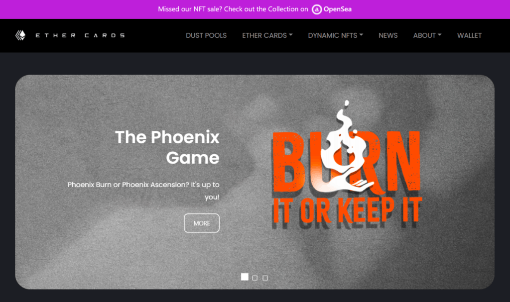 NFT Projects with Utility: Ether Cards