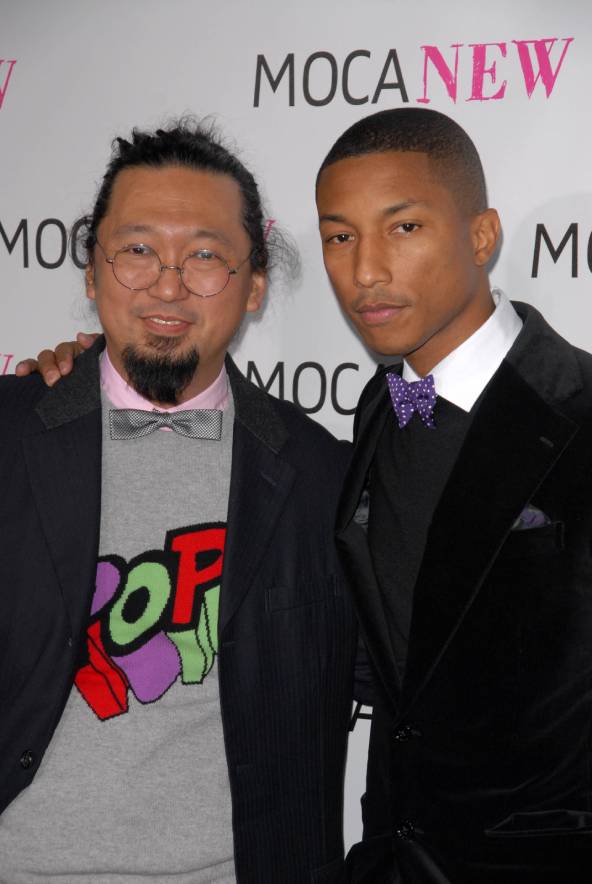 Takashi Murakami with Pharell Williams