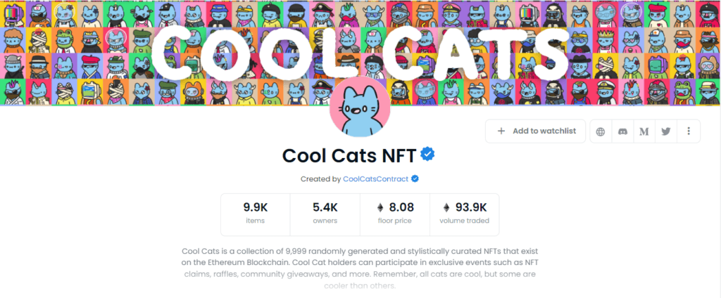 What is Cool Cats NFT?