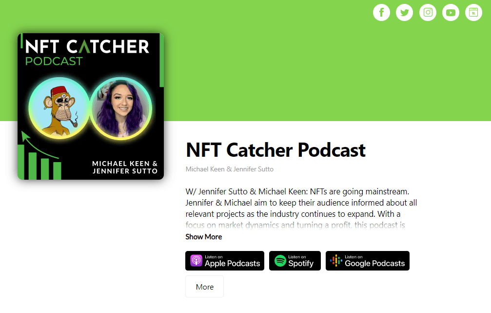 Best NFT podcasts: NFT Catcher