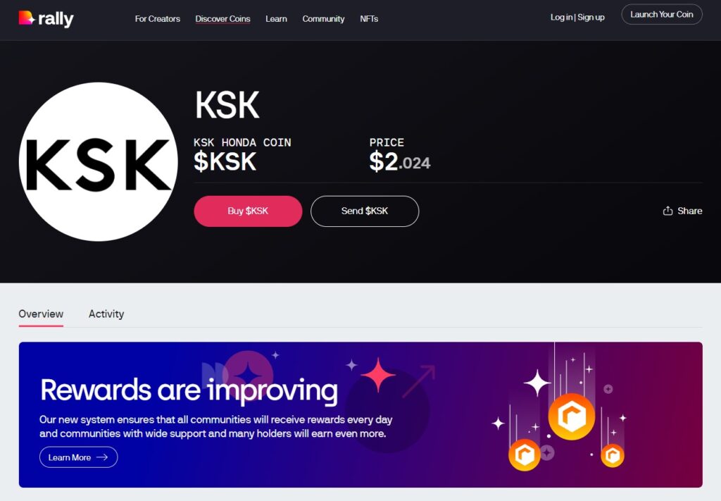 What are social tokens? KSK Honda Coin ($KSK)