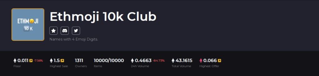 Ethmoji 10k Club best ENS clubs on ENSVision