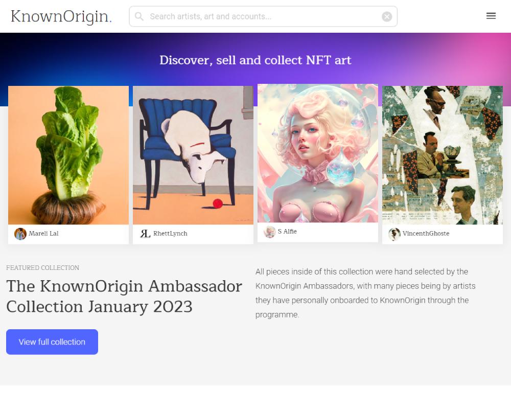 Best OpenSea Alternatives: Knownorigin