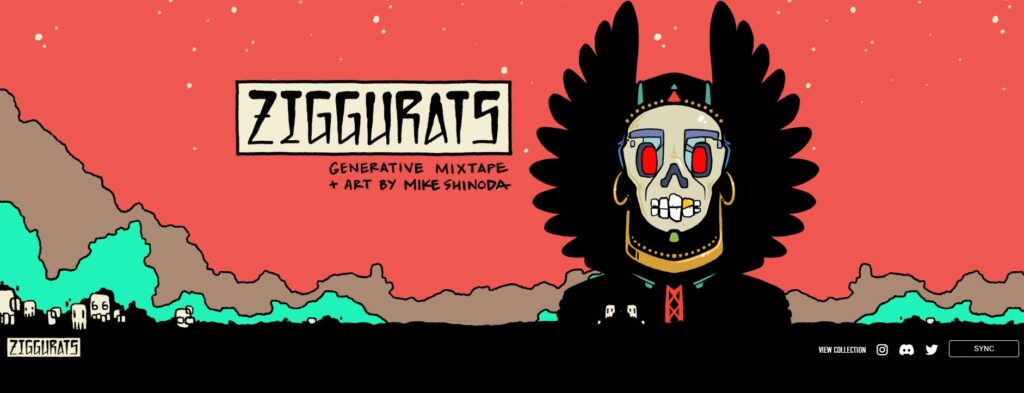  Best Music NFTs: Ziggurats by Mike Shinoda