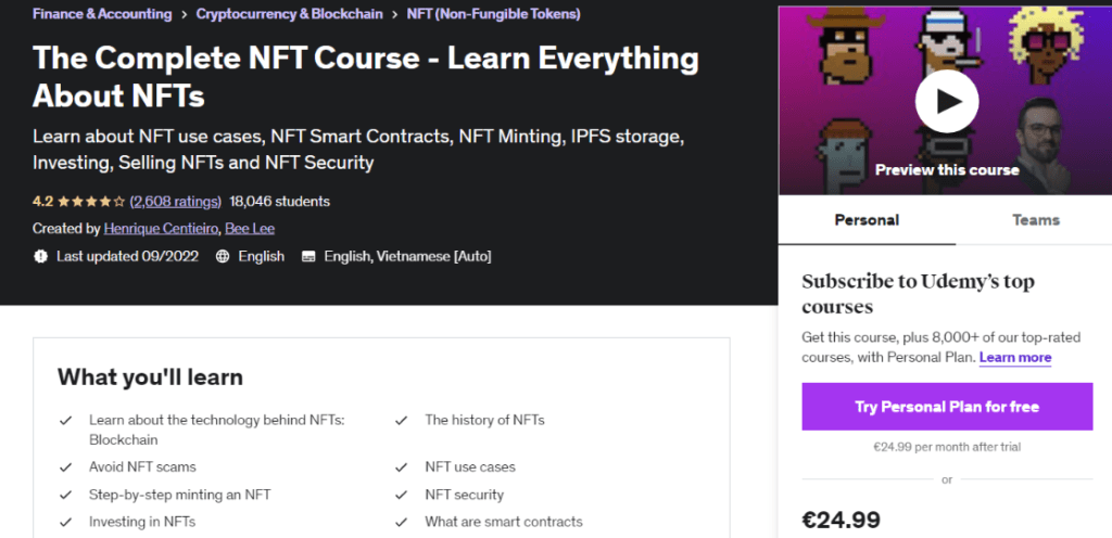 The Complete NFT Course - Learn Everything About NFTs