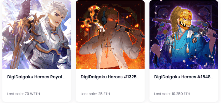 The highest-selling DigiDaigaku Heroes