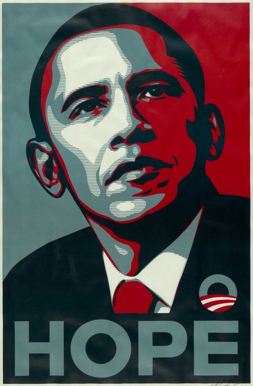 Obama's hope poster 2008