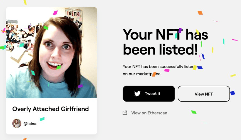 Overly Attached Girlfriend NFT