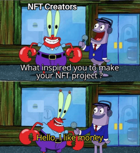 Many NFT developers are only focused on getting rich quickly.