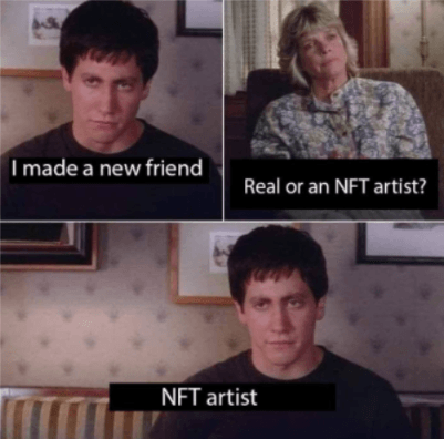 When you’re heavily invested in NFTs, your circle of friends might start to change. 