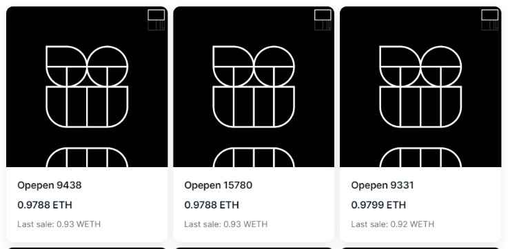 Opepen Edition NFTs are altered by Jack Butcher, who edits the NFT metadata to create new sets.